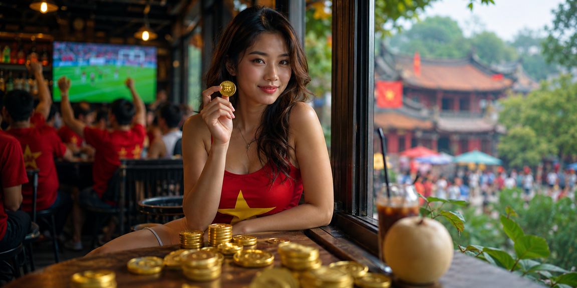 Người dùng Hà Nội xem cá cược thể thao qua điện thoại tại quán cà phê